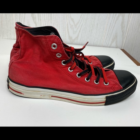 Converse Red Unisex High Top Shoes Men’s  Size 9 - Picture 4 of 9